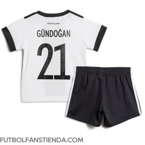 Alemania Ilkay Gundogan #21 Primera Equipación Niños Mundial 2022 Manga Corta (+ Pantalones cortos)